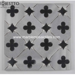 Four Leaf Clover & Star waterjet mosaic Suppliers