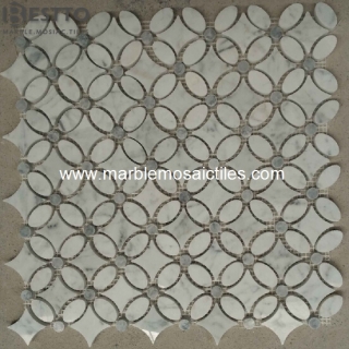 Carrara Flower Mosaic Tile Manufacturers