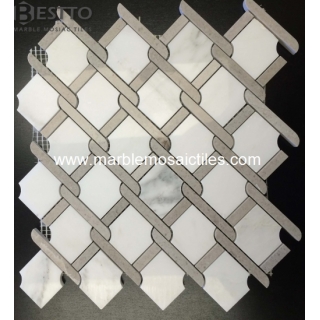 Top Quality White Carrara Argyle Design