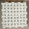 Carrara Basketweave mosaic tile