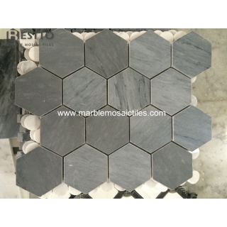 Italy Bardiglio Hexagonal Mosaic Suppliers