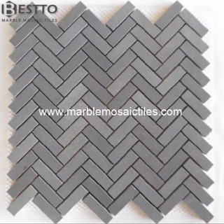 Top Quality Grey Basalt Herringbone Mosaic