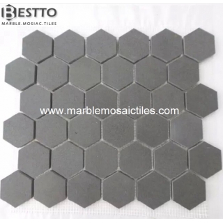 Grey Basalt Hexagonal Mosaic
