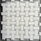 Thassos White Basketweave mosaic