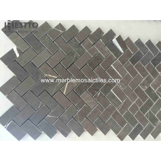 Pietra Grey  Herringbone Mosaics Suppliers