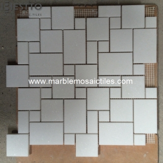 Thassos White French Pattern  Mosaic Suppliers