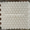 Thassos White Hexagon  Mosaic 1''