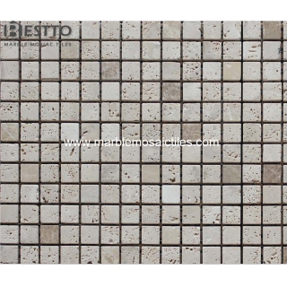 Top Quality Square Travertine Mosaic Tile