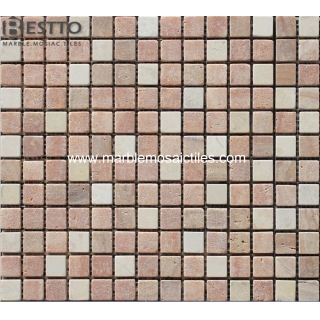 Top Quality Red Travertine Mosaic Tiles