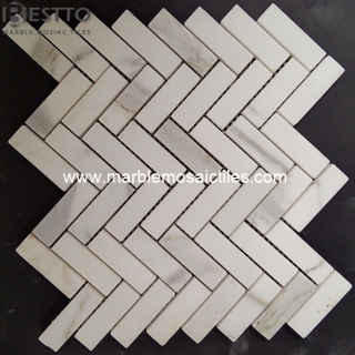 Calacatta Herringbone Mosaic Tile Suppliers