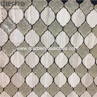 Wood vein Marble mixed Porcelain Manufacturers