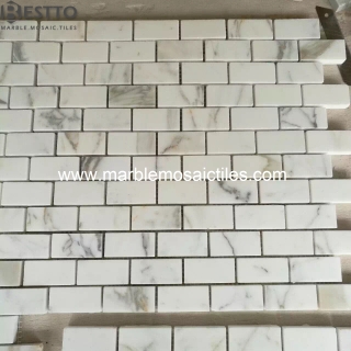 Calacatta Gold Bricks Mosaic tile Suppliers