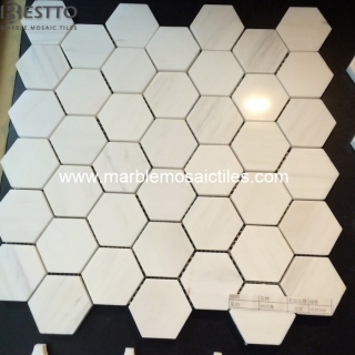 Bianco Dolomiti Hexagon Mosaic Tiles Suppliers