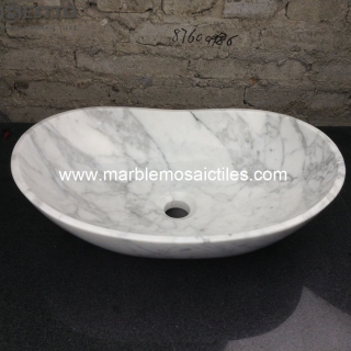 White Carrara Marble Basin Suppliers