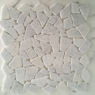 Top Quality Vietnamese crystal white Crazy mix mosaic tiles
