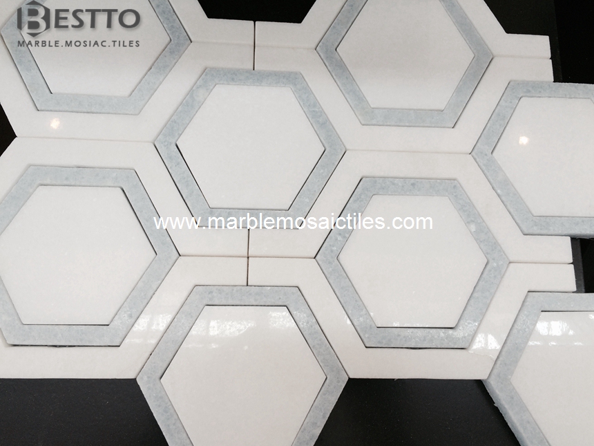 Hexagonal Waterjet Mosaic
