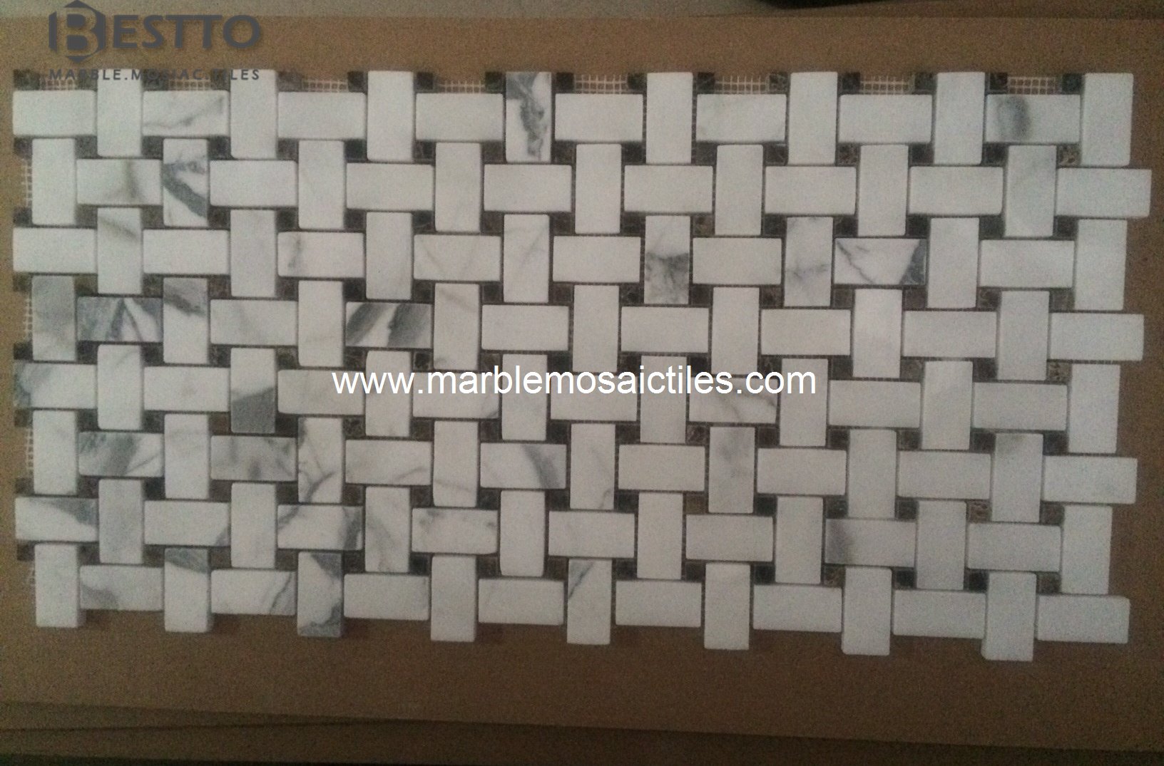 Statuary Basket Weave Mosaic