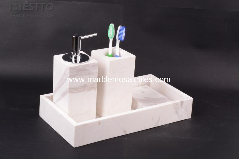 Volakas marble bathroom sets