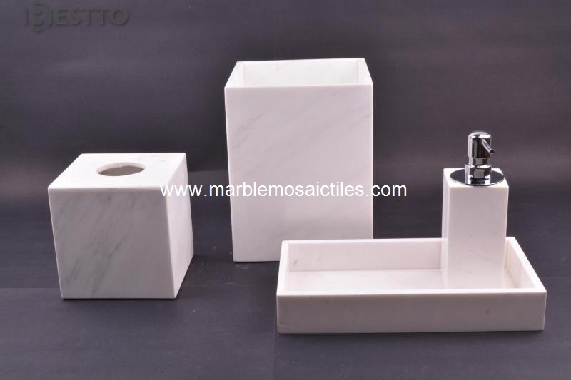 Volakas marble bathroom sets
