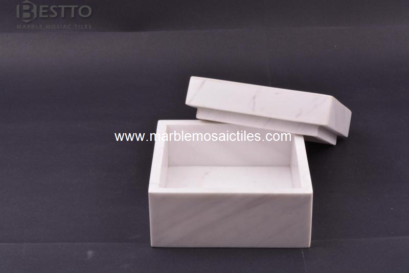Volakas marble Storage Box