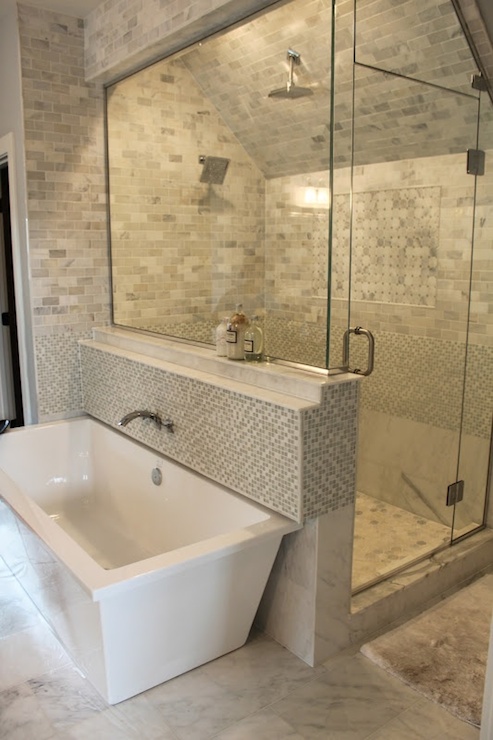 Carrara bathroom tiles