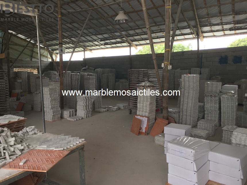 White Carrara Mosaics Factory