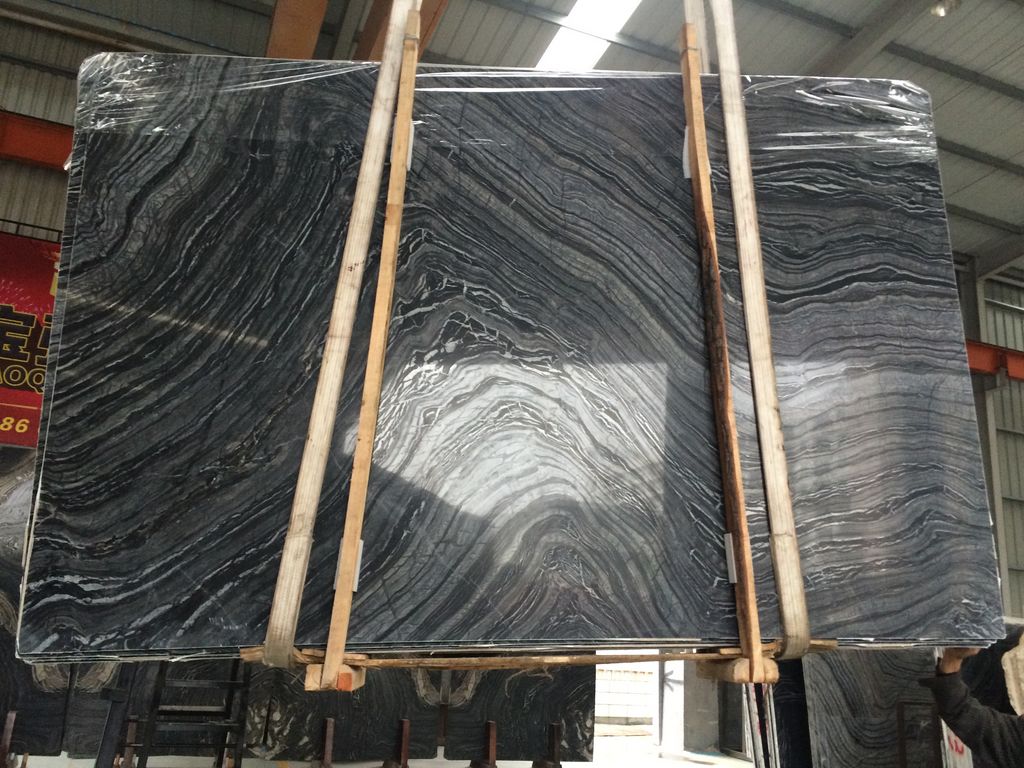 black tree marble