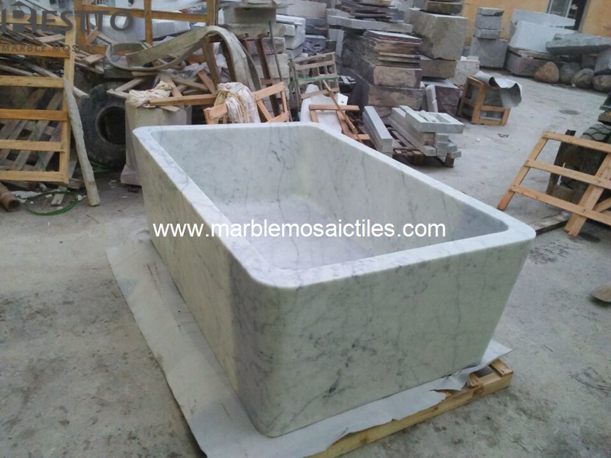 White Carrara Bathtub White Carrara Bathtub