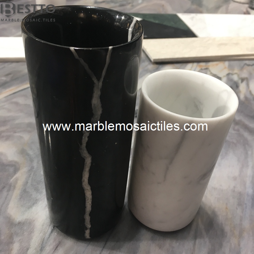 White Carrara Cups