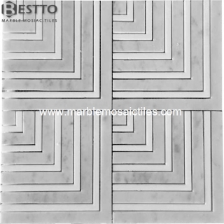 White Thassos Mosaic Tiles