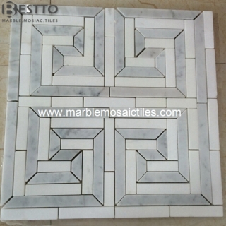 Carrara White Mosaic Tile