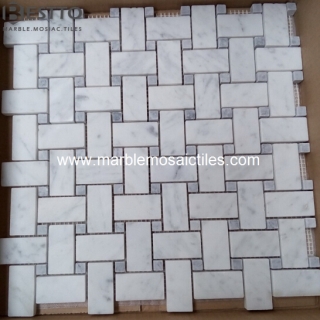 Basketweave mosaic Tile