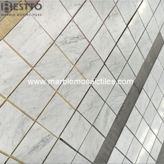 Carrara White Polished Tiles