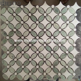 Thassos White Flower Mosaic Tile Manufacturers