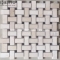 Crema Marfil Basketweave mosaic