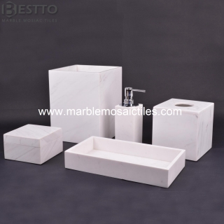 Top Quality Volakas marble bathroom sets