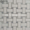 Thassos White Basketweave mosaic