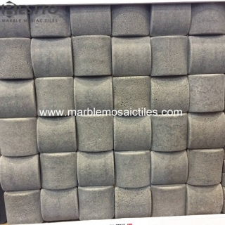 Grey Basalt  Square Bread Mosaic