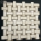 Crema Marfil Basketweave mosaic Tile