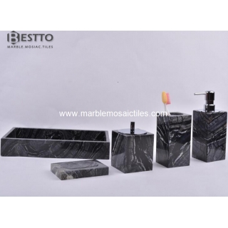 Tree Black marble bathroom sets Suppliers