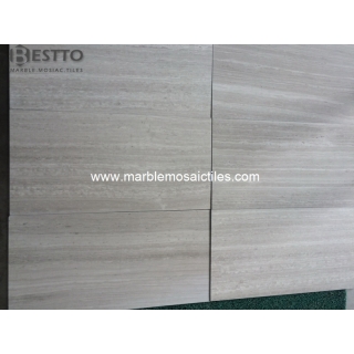Top Quality Honed White Wood Tiles