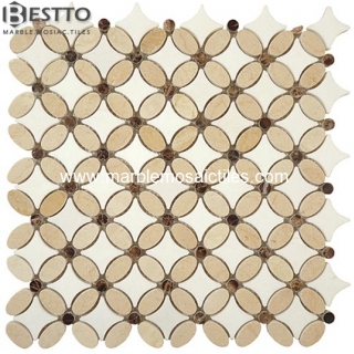 Thassos White Flower Mosaic Tile Manufacturers