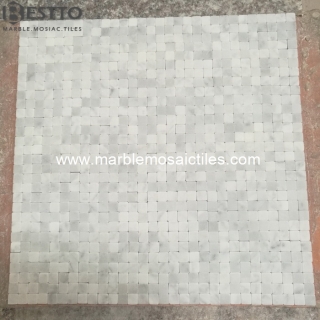 Carrara Square Mosaic tumbled