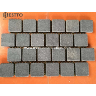 Tumbled Basalt Square Mosaic Online