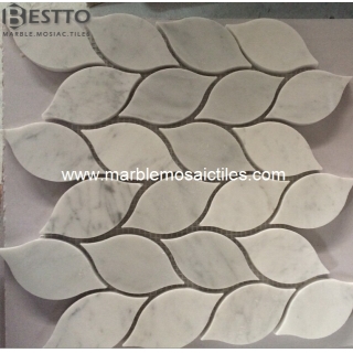 Top Quality Carrara leaves Mosaic Tiles