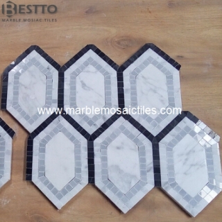 Bardiglio Hexagonal Mosaic