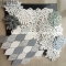 Carrara white Flower & Leave mosaic tile