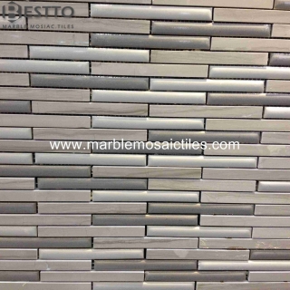 Athen Wood Blend Porcelain Strips Mosaic Manufacturers