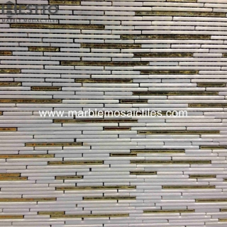 White Marble Blend Mirror Mosaic Tile Suppliers