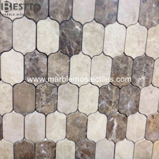 Light Emperador Mosaic Tiles